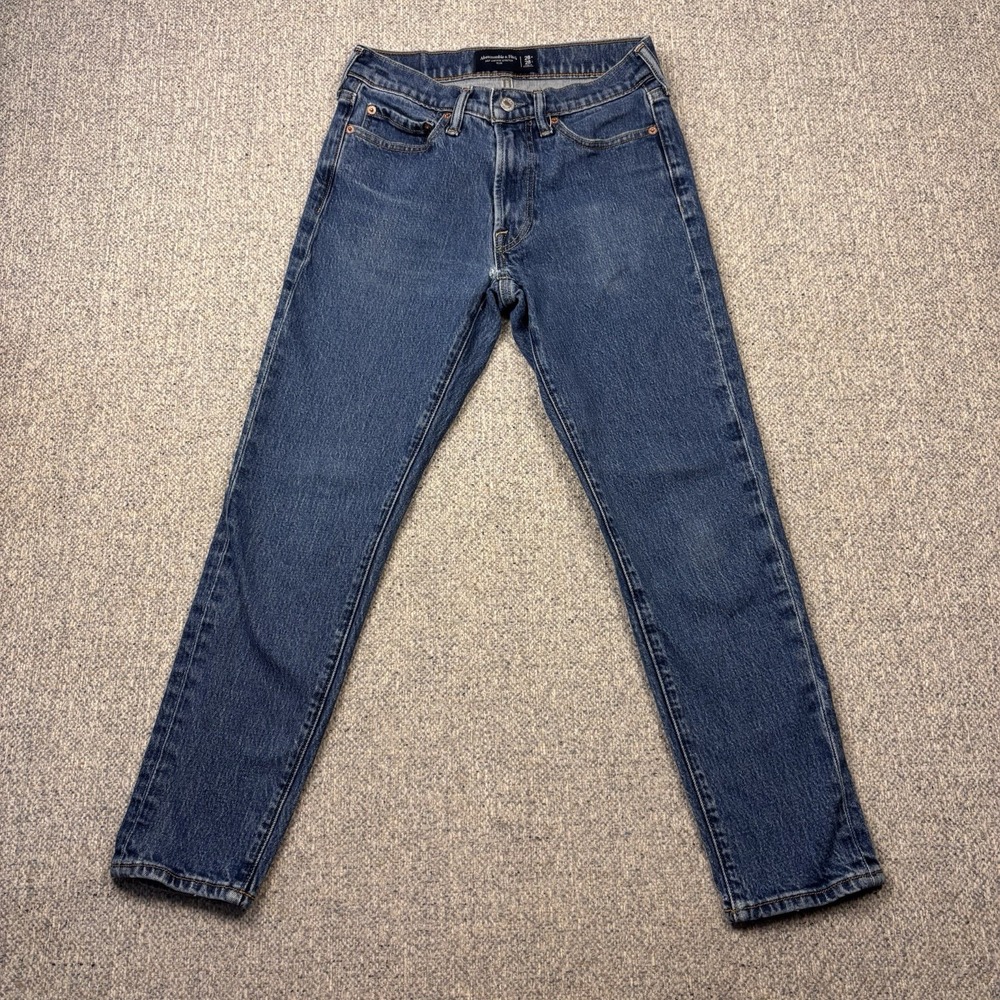 Abercrombie & Fitch Men's 90s Straight Leg Jeans Medium Wash Sz 28x28